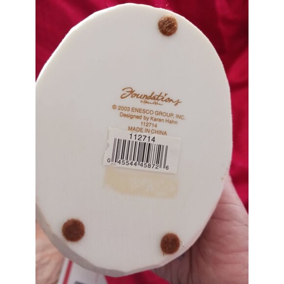 Enesco Foundations by Karen Hann Angel Figurine With Psalm 27:1 Verse Design - Picture 6 of 16